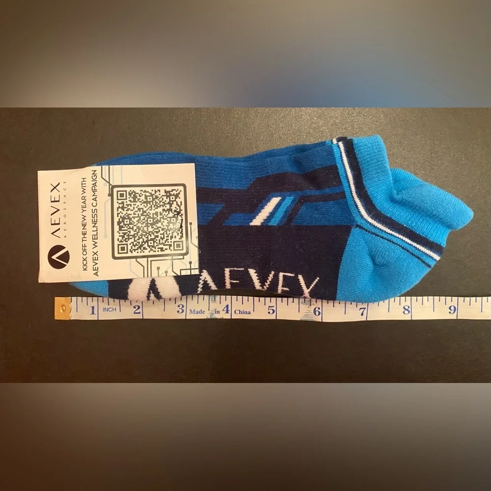 Aevex Aerospace‎ Corporation Blue One Size Socks